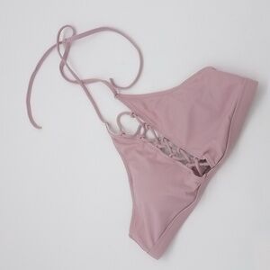 PINK Victoria's Secret Strappy High Neck Bikini Top Lilac Purple S